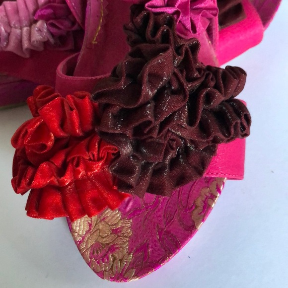 Irregular Choice Ruched Ribbon Flats - Picture 6 of 8